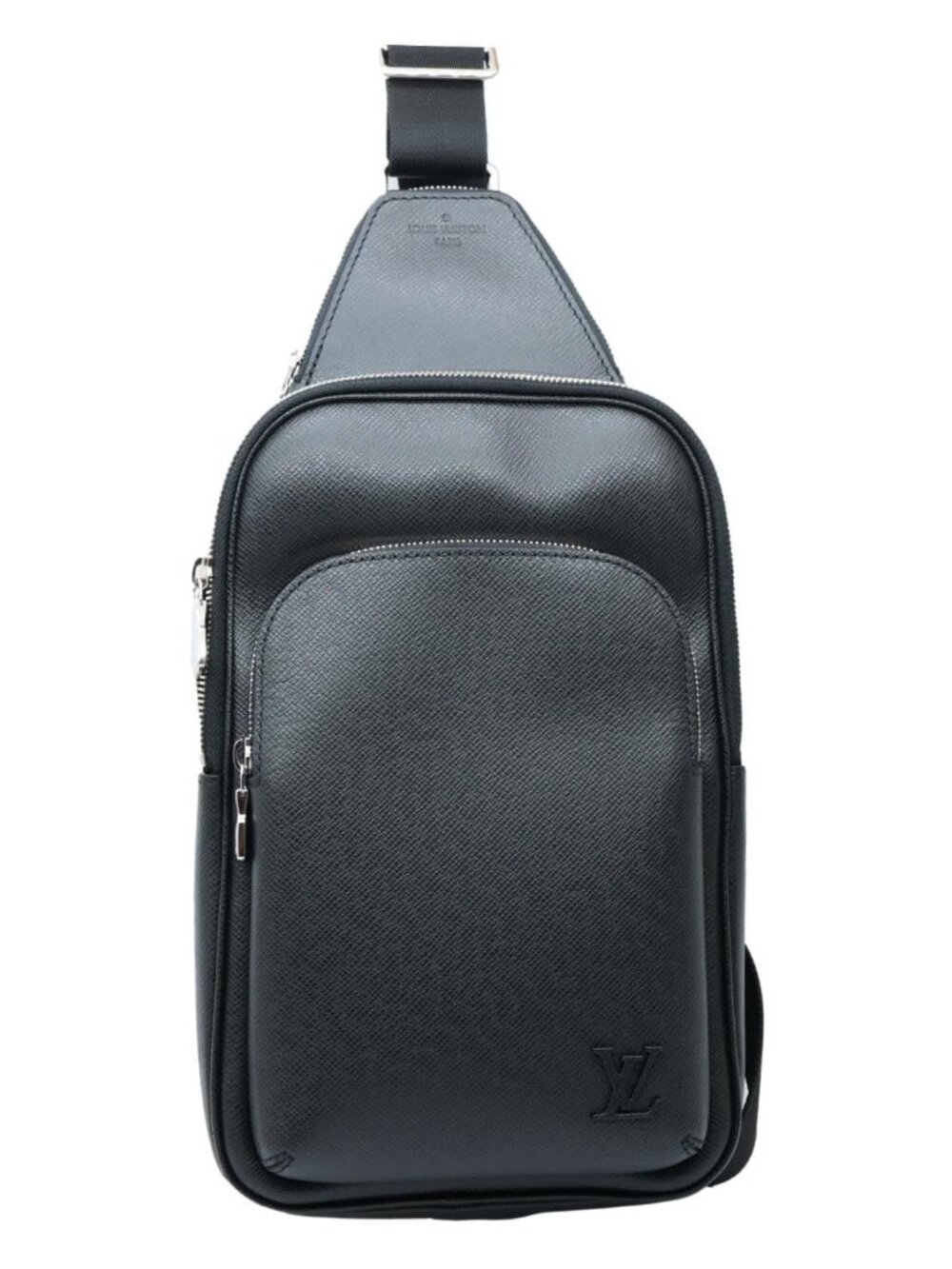 Louis Vuitton  Avenue Sling Taiga Leather Backpack Black